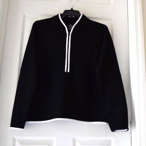 Antonio Melani Women's Fleece Contrast Quarter Zip Long Sleeve Jacket